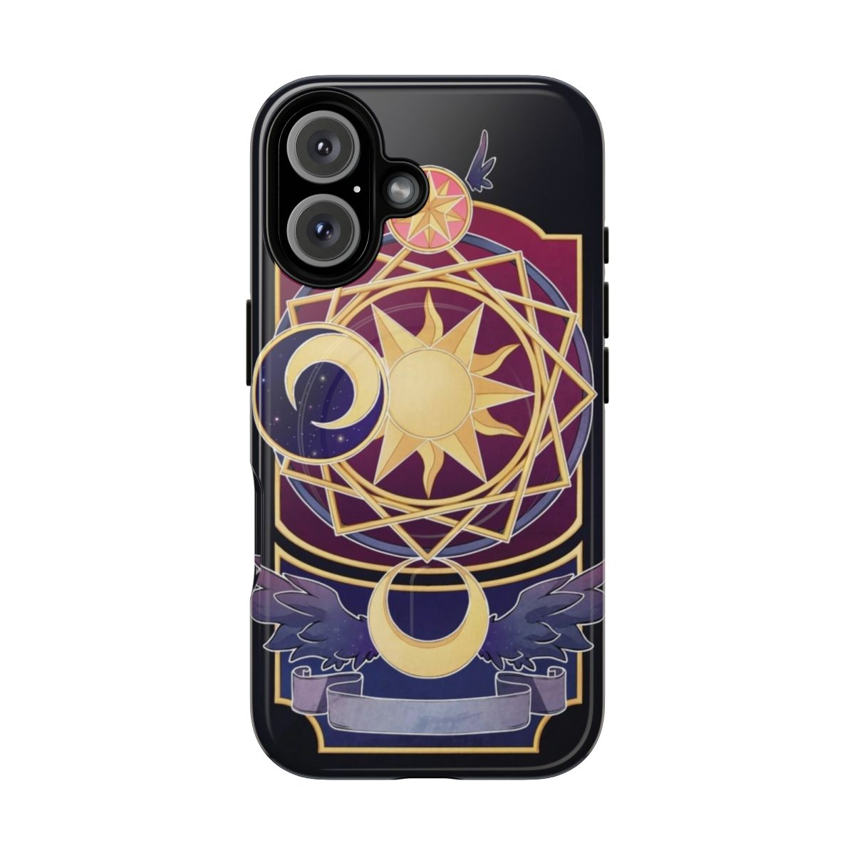 Cardcaptor Sakura inspired phone case with magic circle design