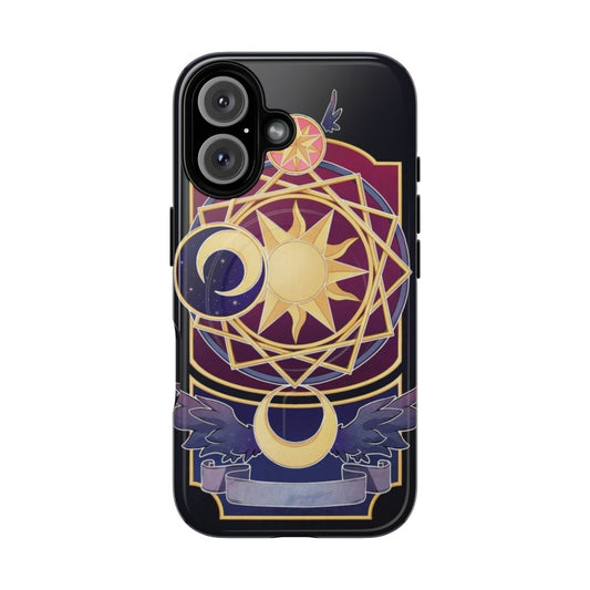 Cardcaptor Sakura inspired phone case with magic circle design