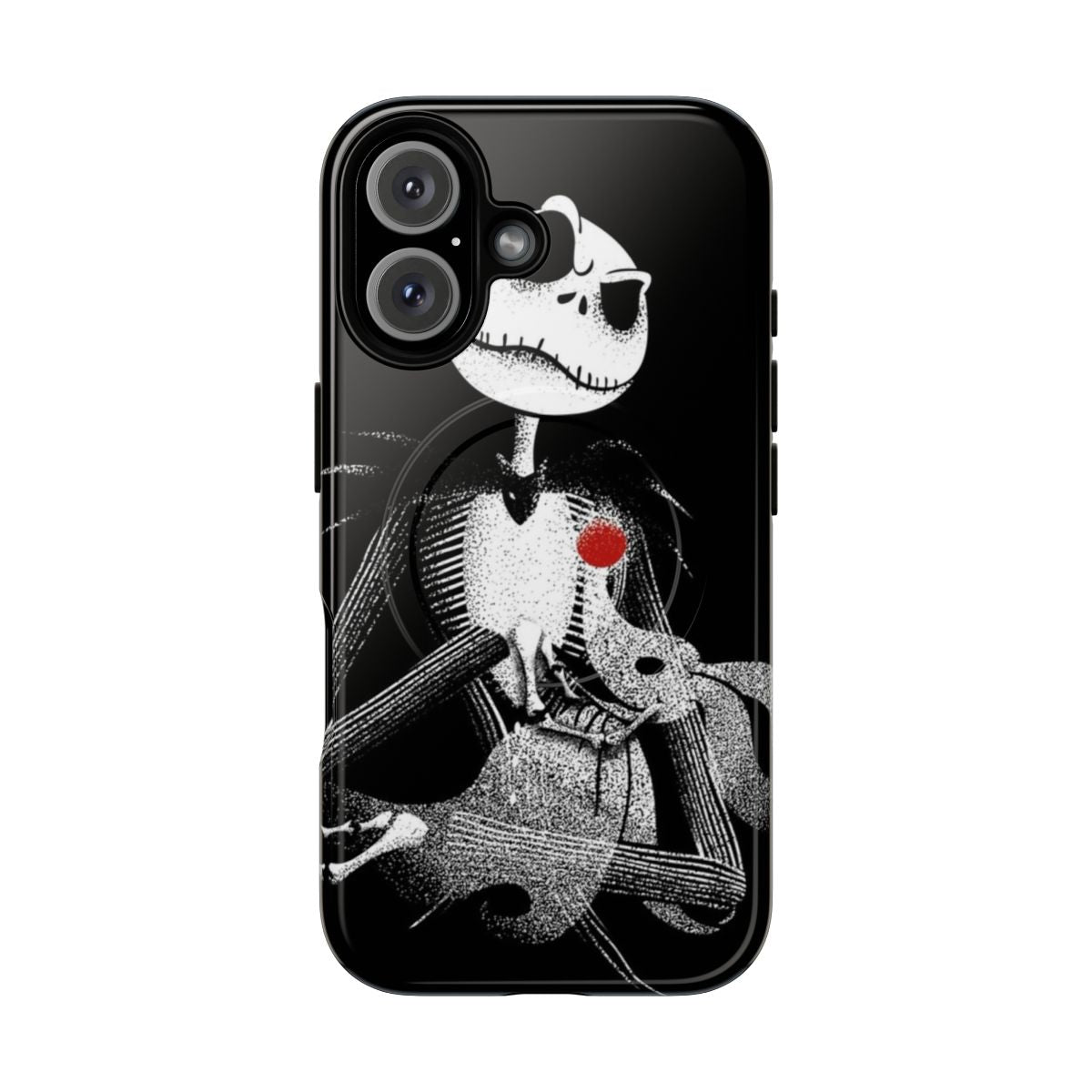 Magnetic tough phone case with Nightmare Before Christmas Pumpkin King parody design