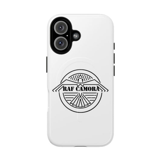 Magnetic tough phone case featuring Raf Camora design