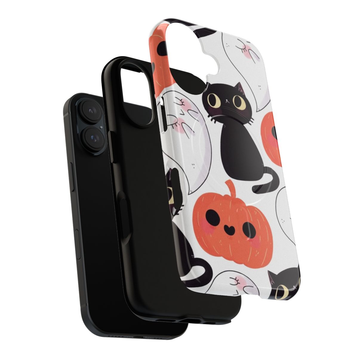 Spooky Halloween-themed phone case with magnetic closure and durable design - Layers