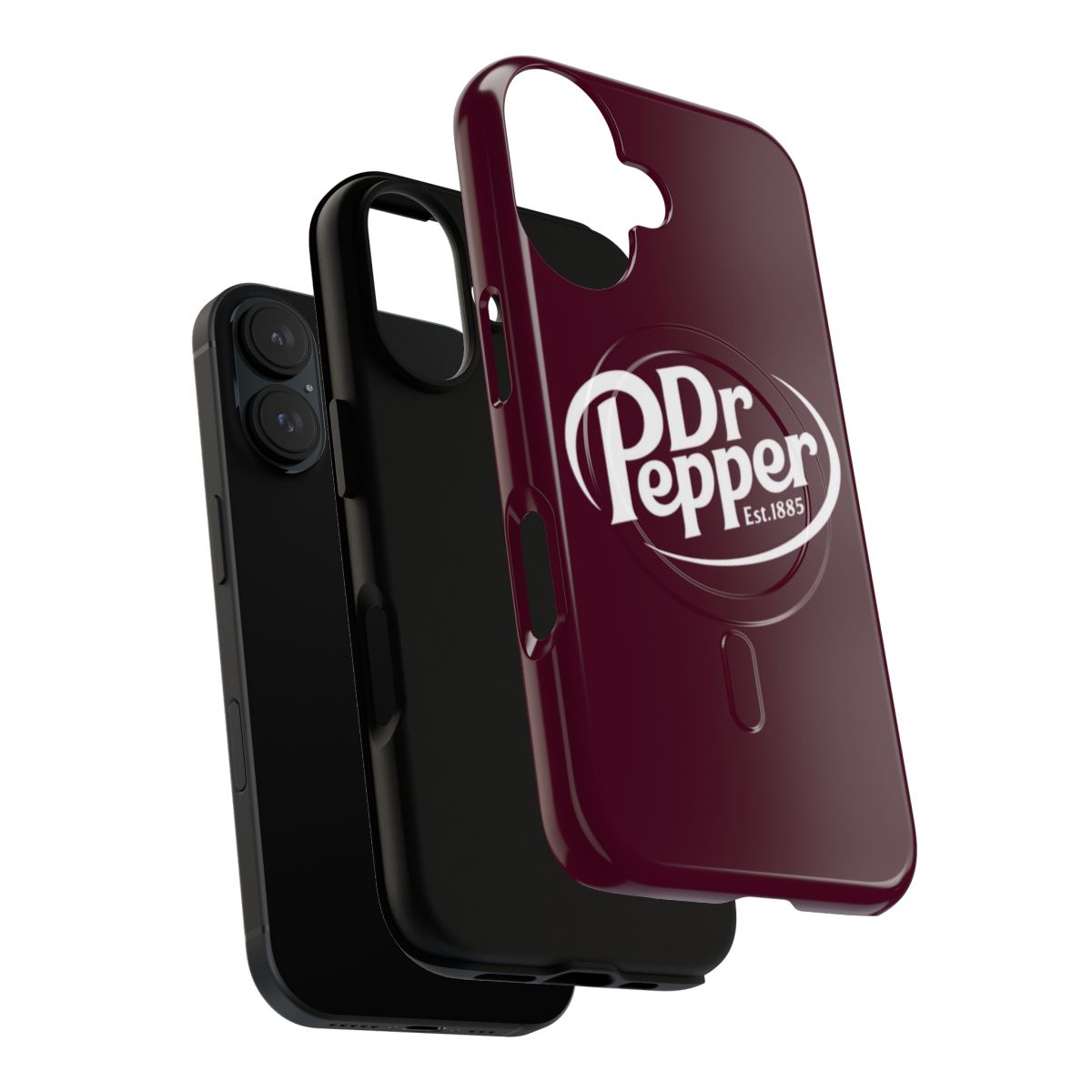 Retro vintage style phone case with Dr Pepper soda design - Layers