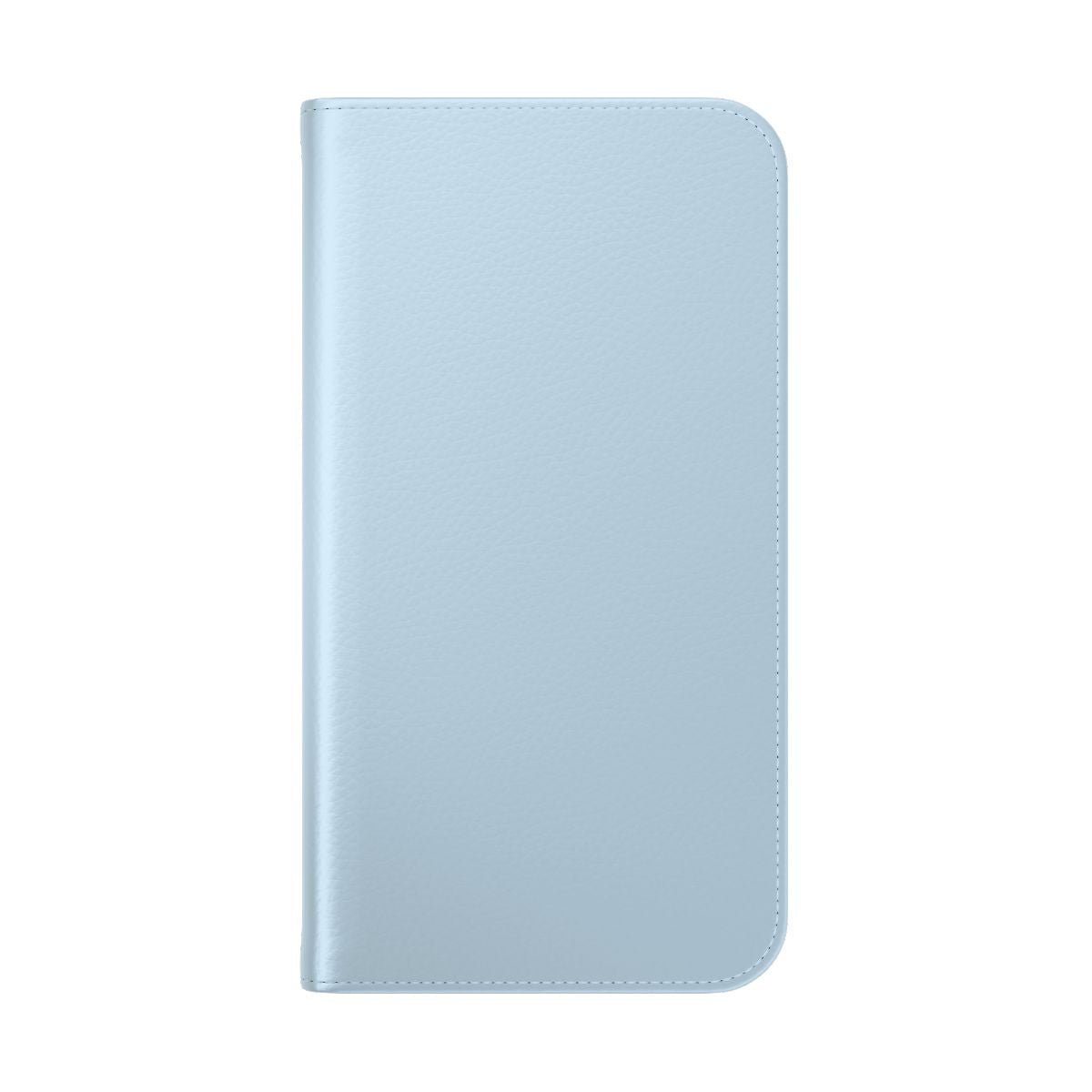 Stylish light blue pastel phone case for mobile devices - Folded Back