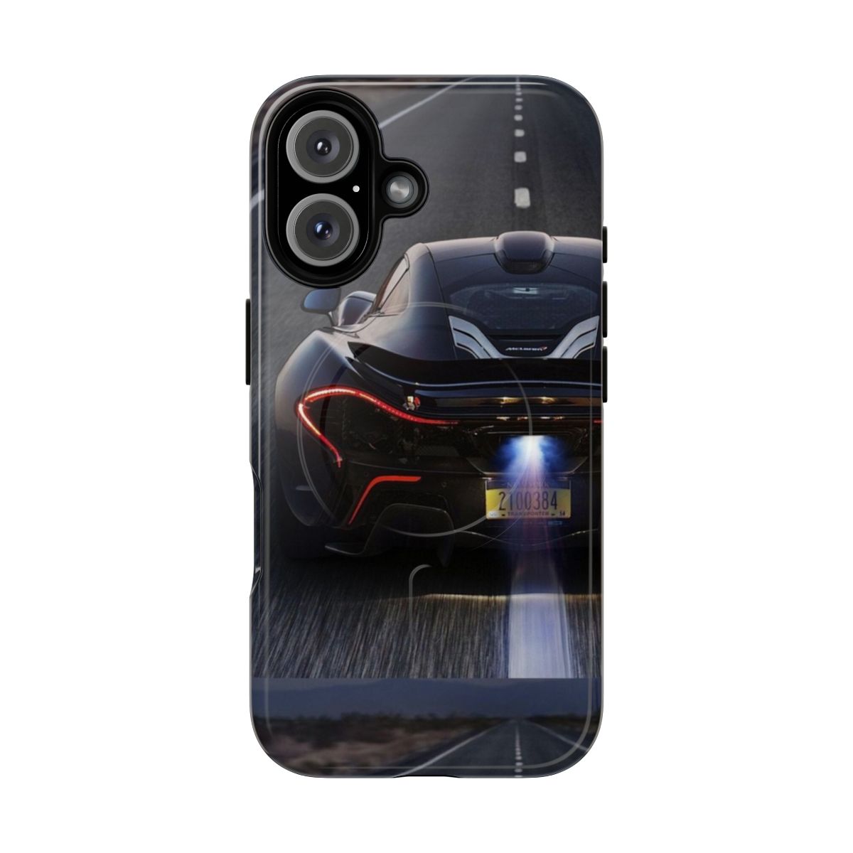 Magnetic tough phone case with sleek, high-performance Mclaren P1 inspired design