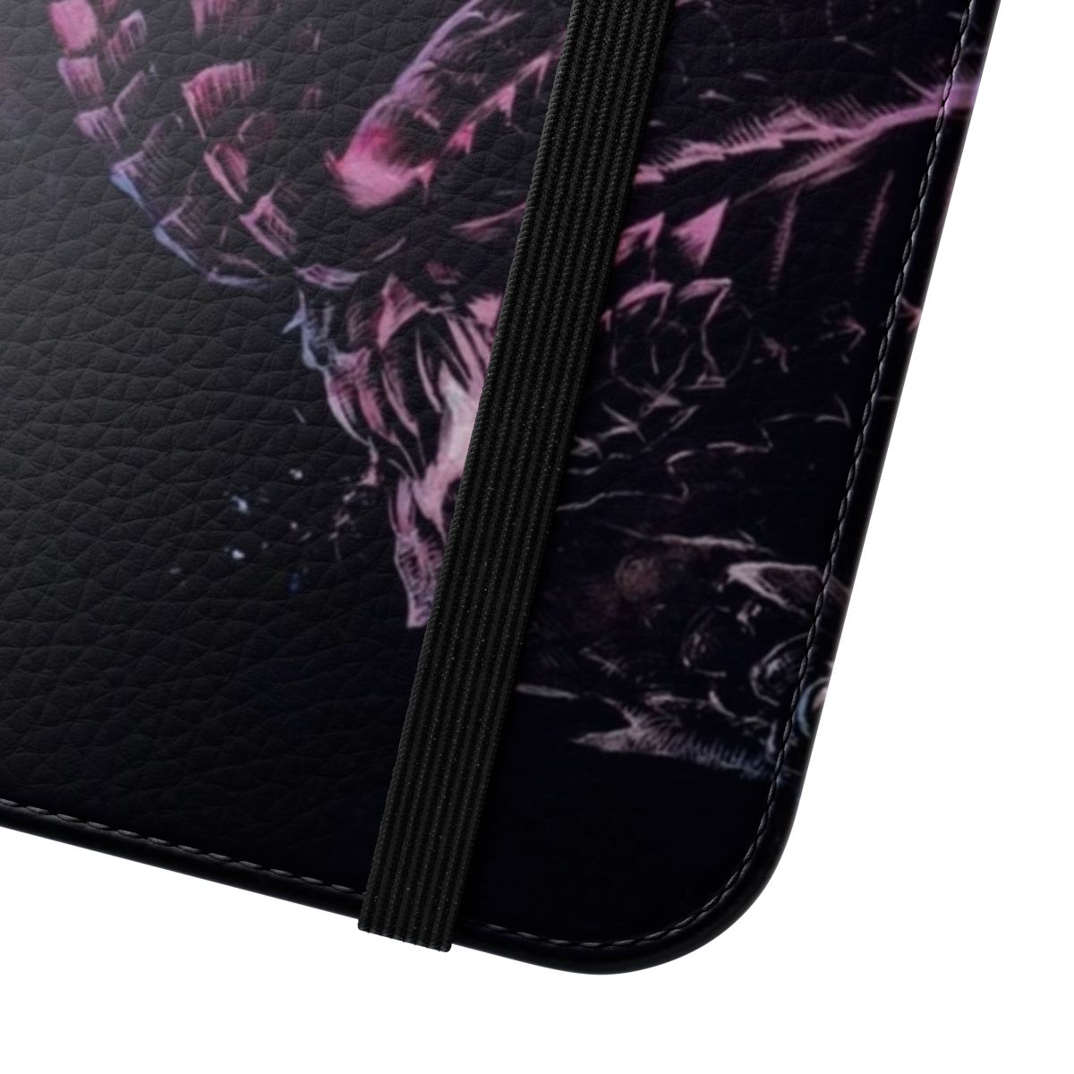 Artistic illustration of the fearsome Gore Magala creature from the Monster Hunter video game series, featured on a stylish phone case. - Close Up