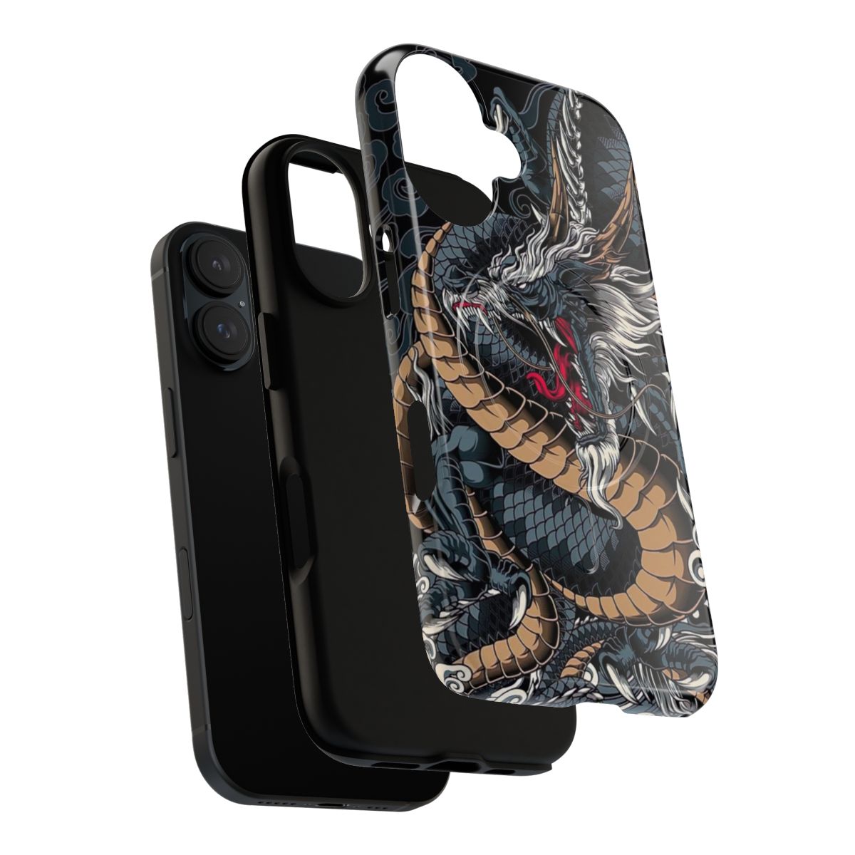 Anime-inspired dragon-themed magnetic tough phone cases - Layers