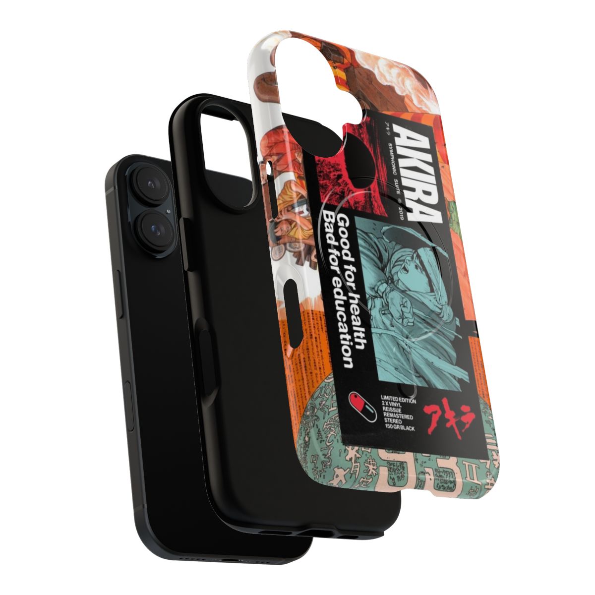 Akira-themed magnetic tough phone case - Layers