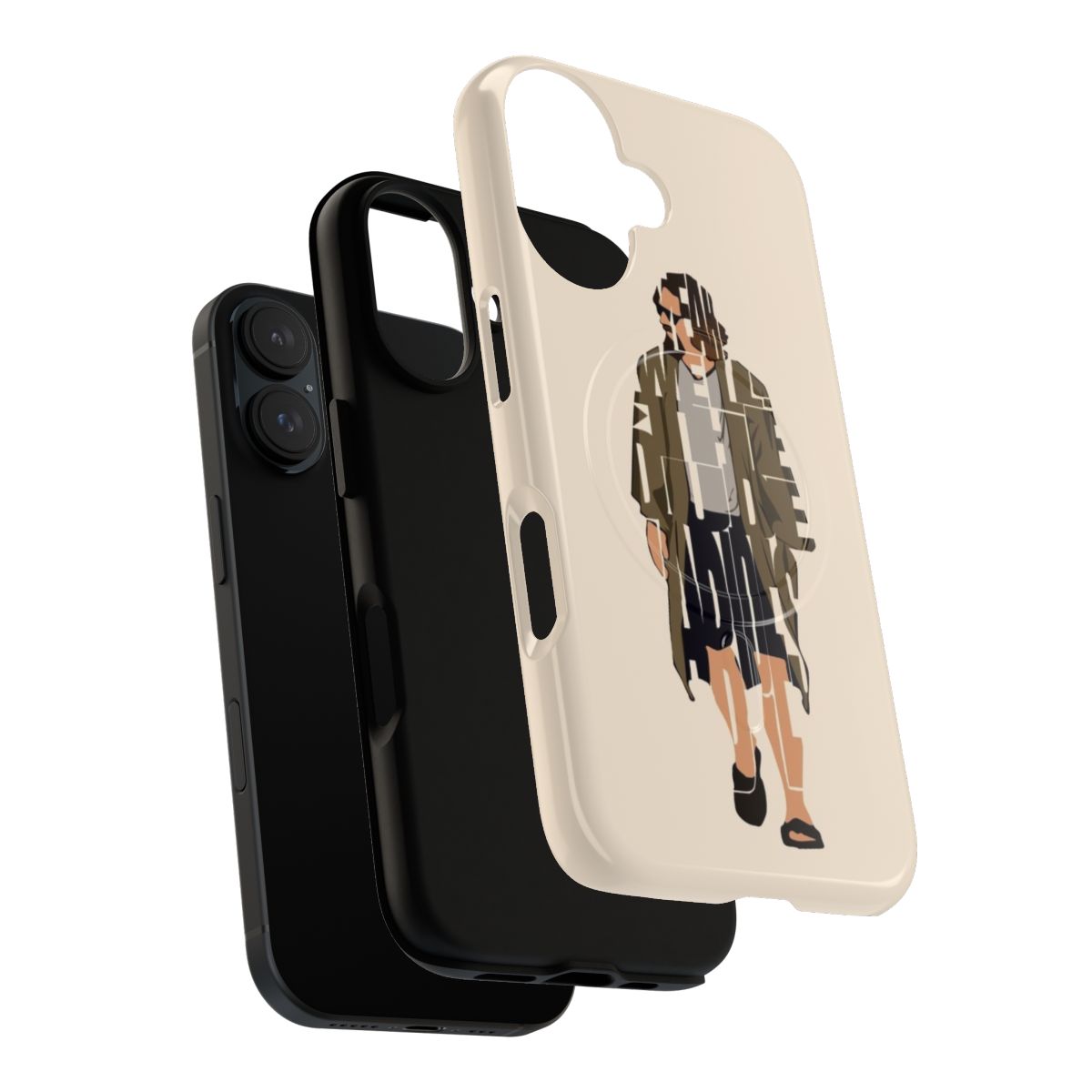 Magnetic tough phone case featuring The Big Lebowski inspired vector artwork and typography - Layers