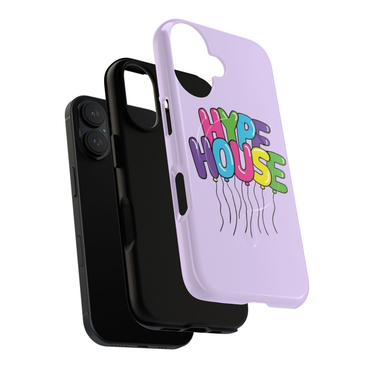 Hype House Balloons Magnetic Phone Case featuring popular TikTok creators - Layers