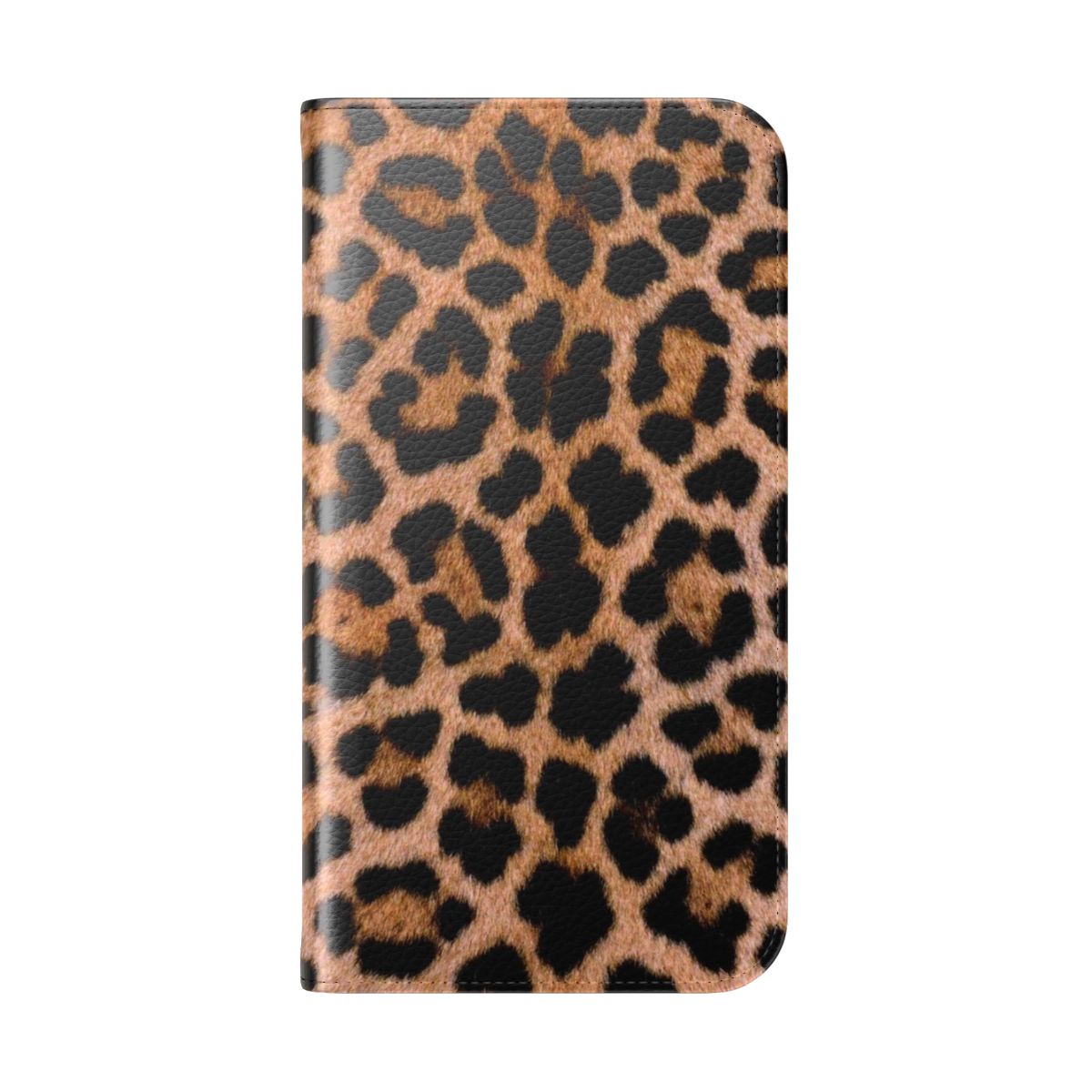 Cheetah print phone case with a sleek and stylish design - Folded Back