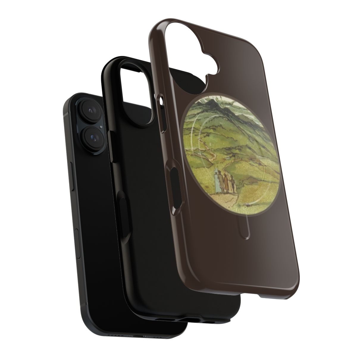 Magnetic tough phone case featuring Lord of the Rings designs - Layers