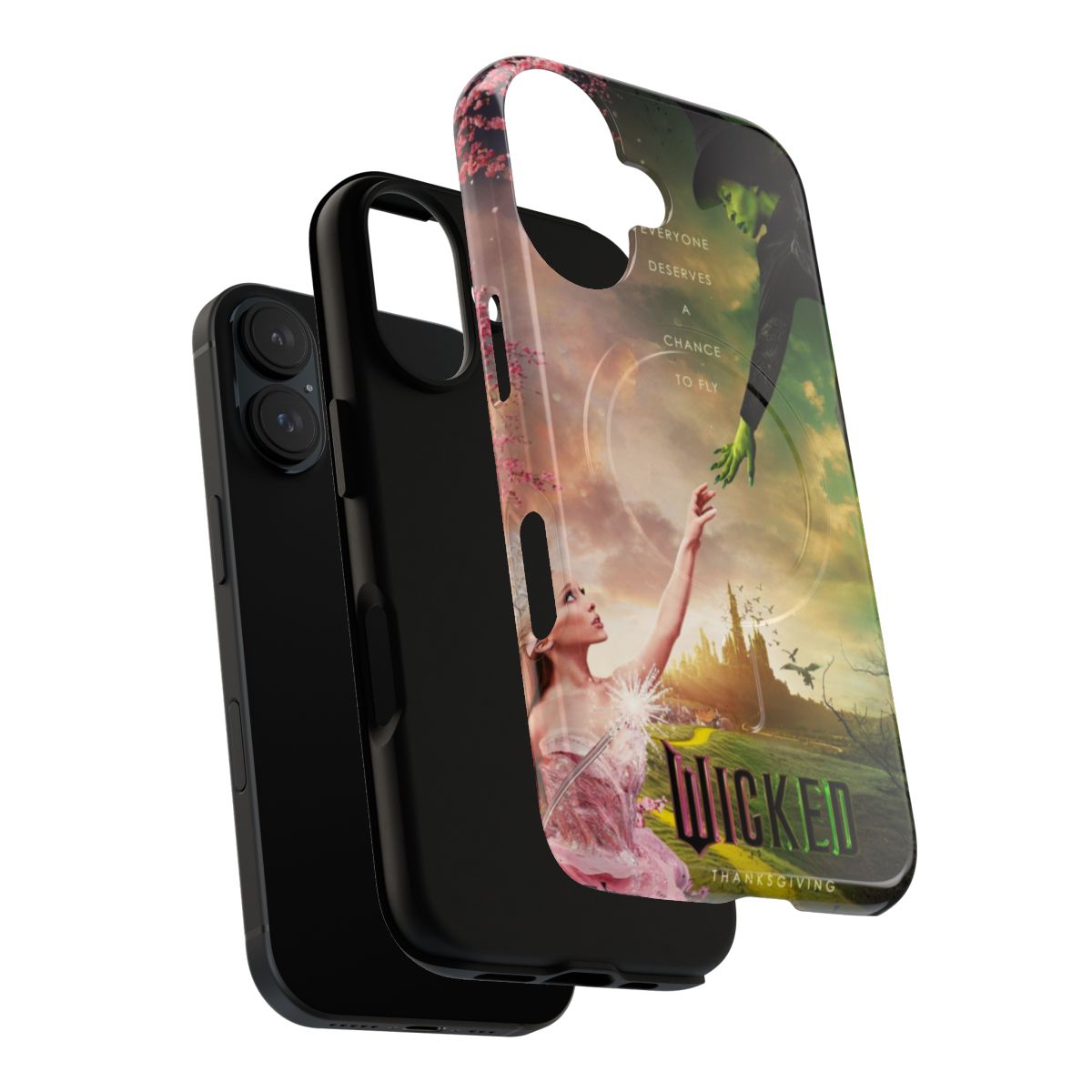 Magnetic tough phone case with a wicked fantasy movie-inspired graphic design - Layers