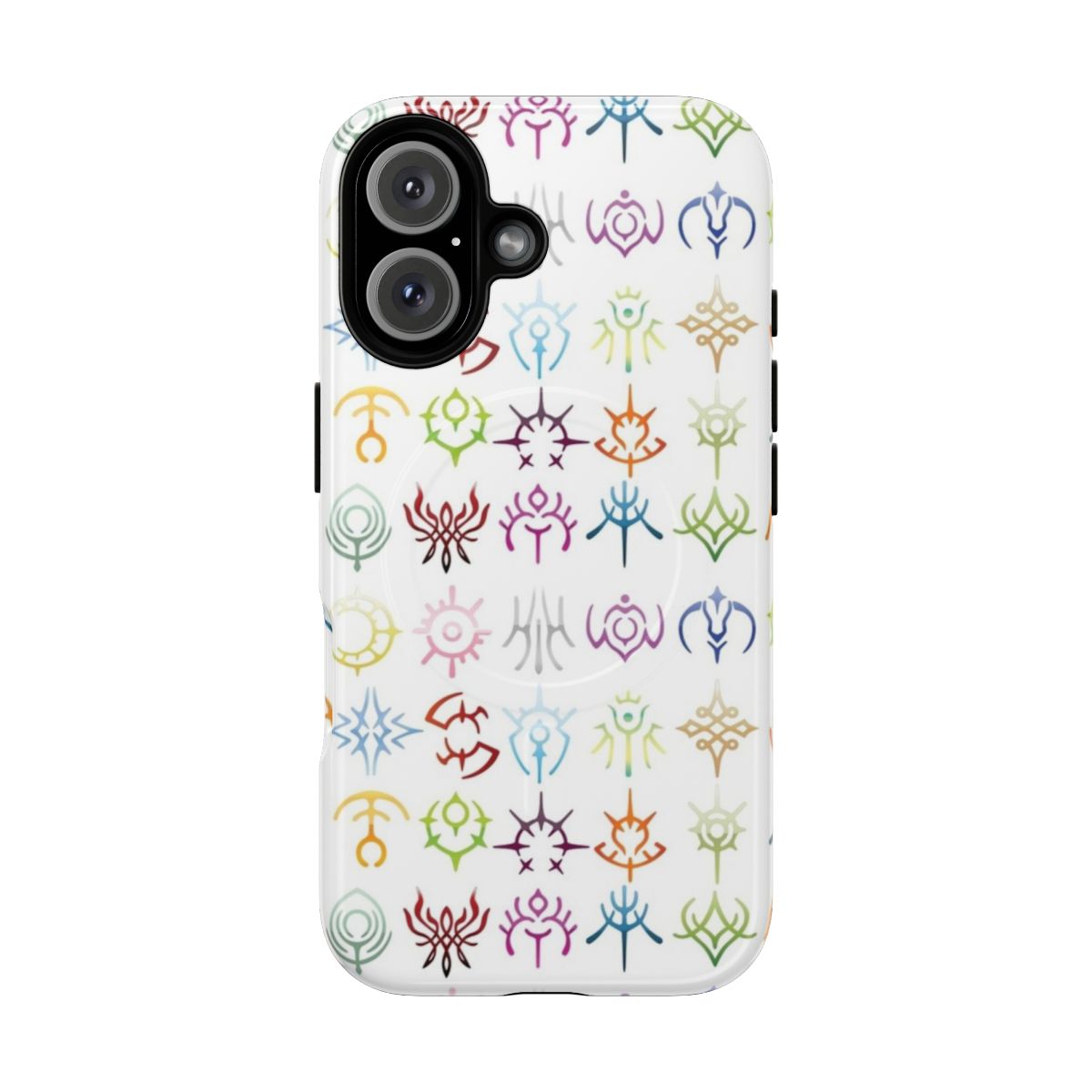 Customizable magnetic and tough phone case with Fire Emblem crest symbols