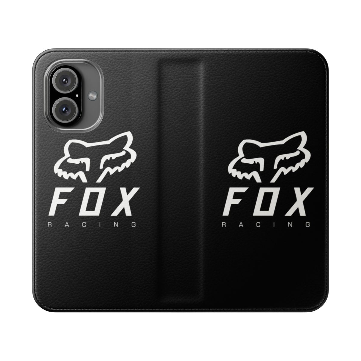 Sleek and durable fox-themed flip cover phone case for men