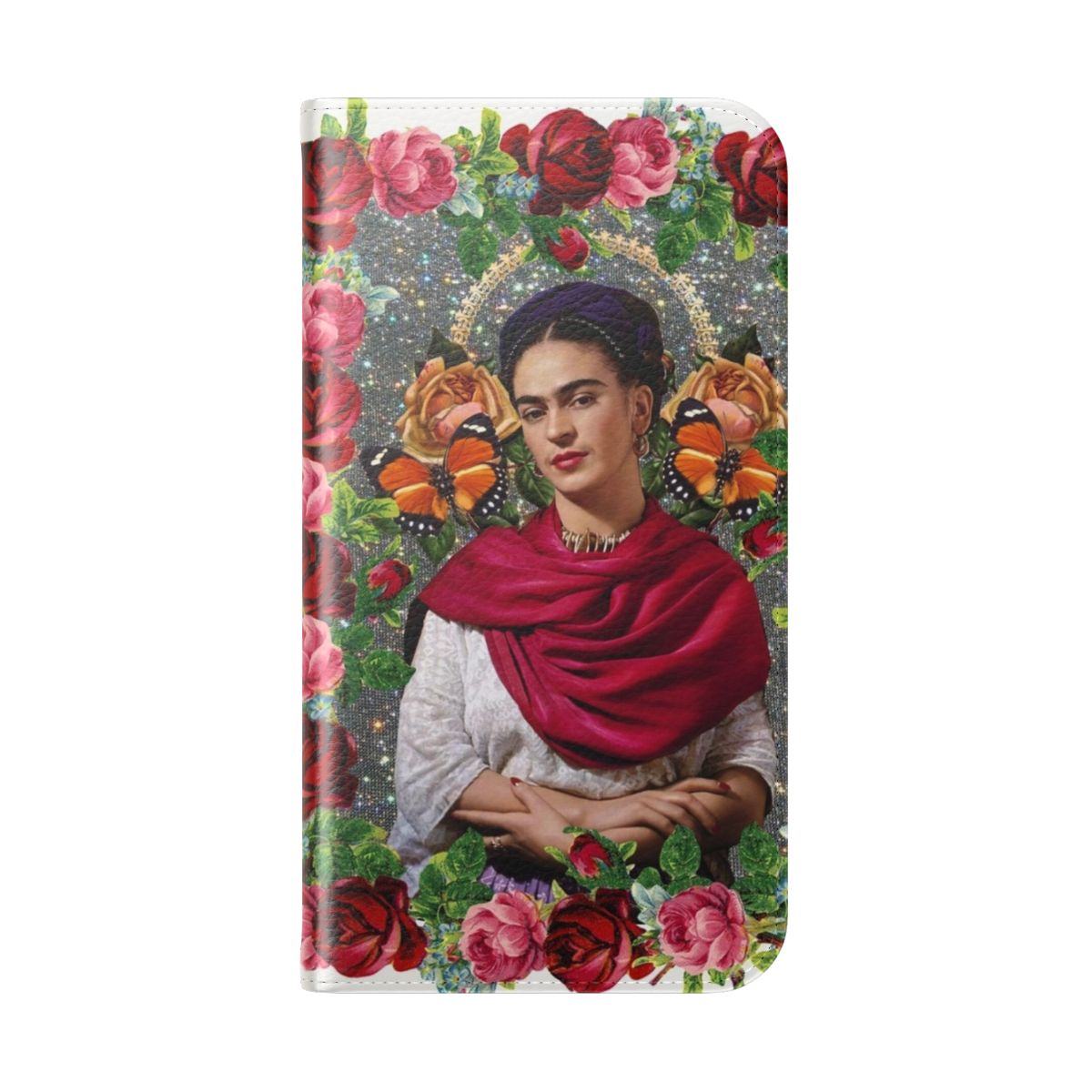 Stylish and eye-catching Frida Kahlo inspired pop art phone case - Folded Back