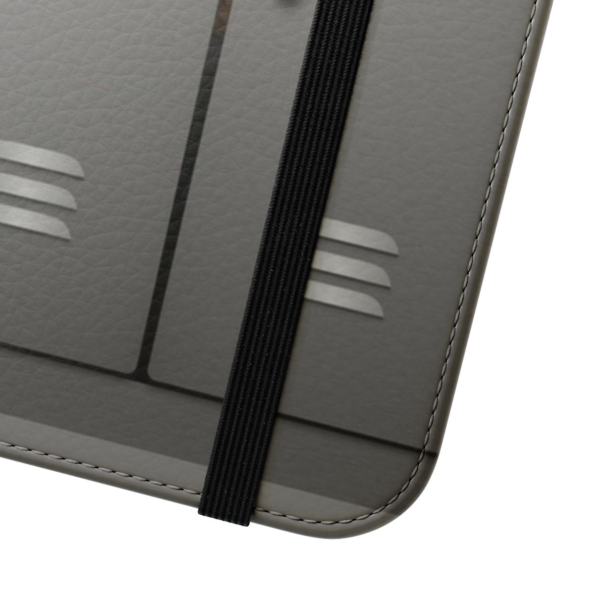 A flip cover phone case inspired by the resupply lockers in the game Team Fortress 2. - Close Up