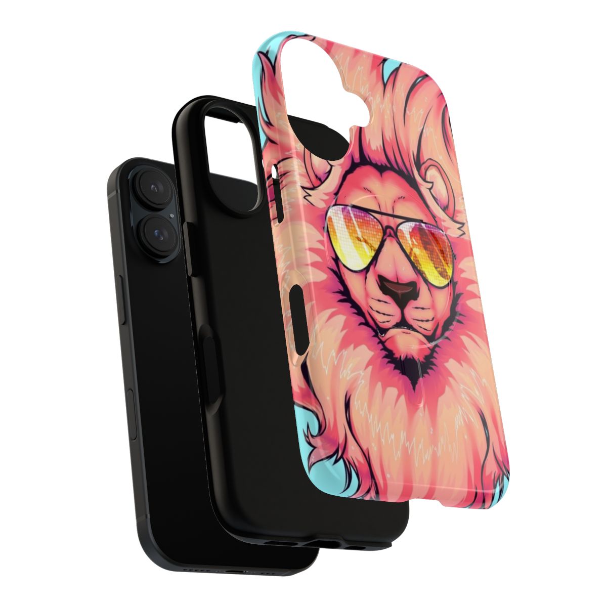 Magnetic tough phone case featuring the beloved pink lion character from the cartoon TV show Steven Universe. - Layers