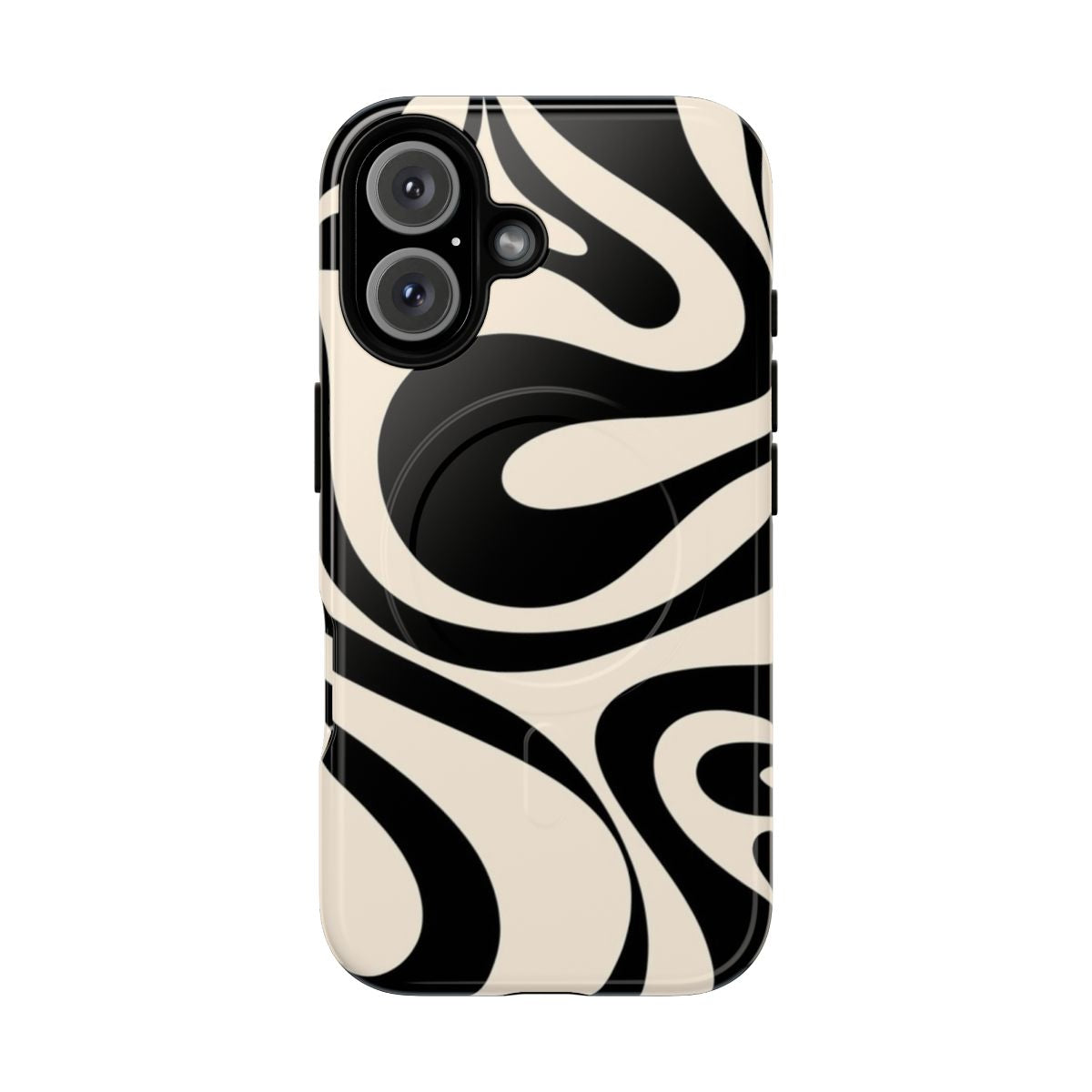 Mod Swirl Retro Abstract Pattern Magnetic Phone Case