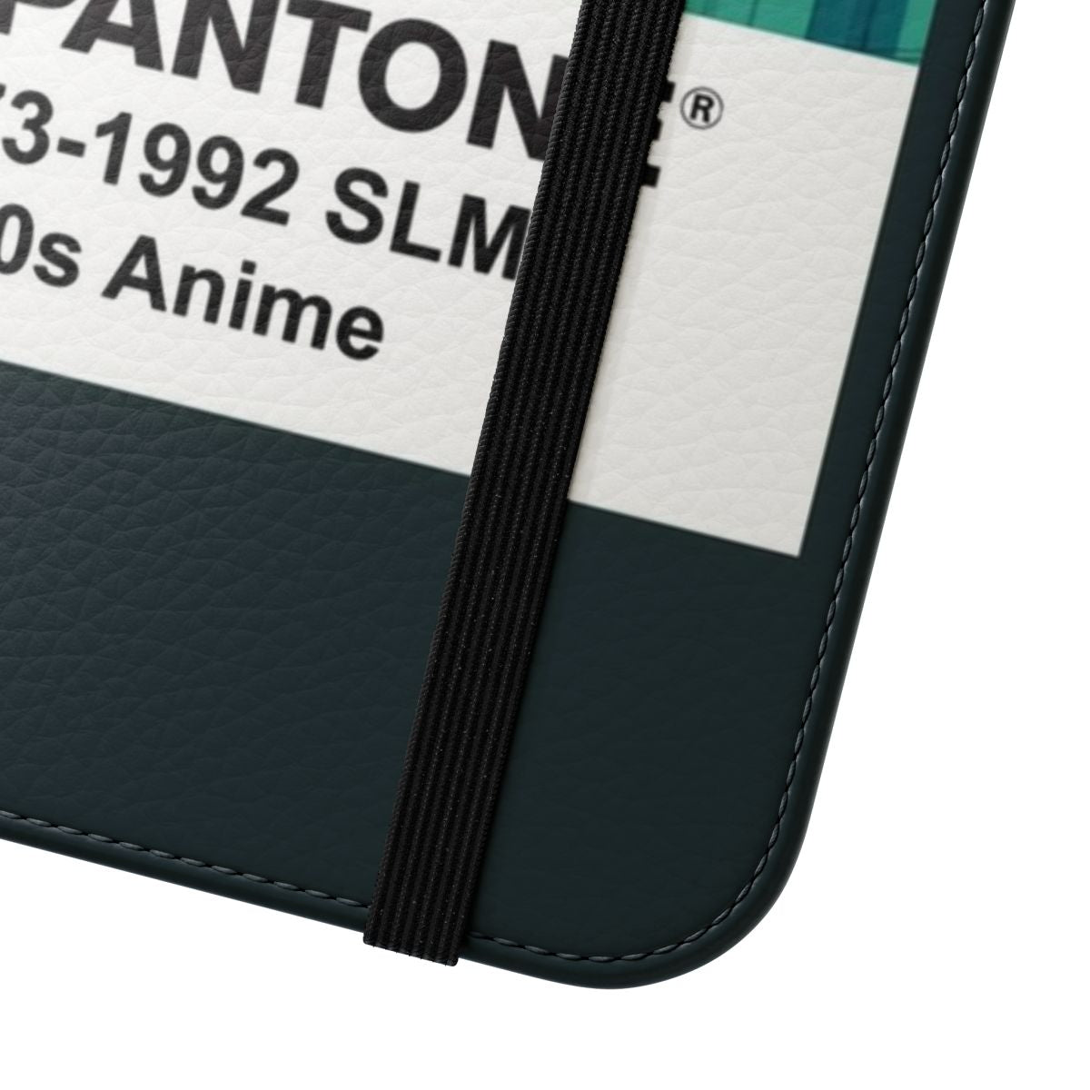 Retro 90s anime-style flip phone case in pastel colors - Close Up