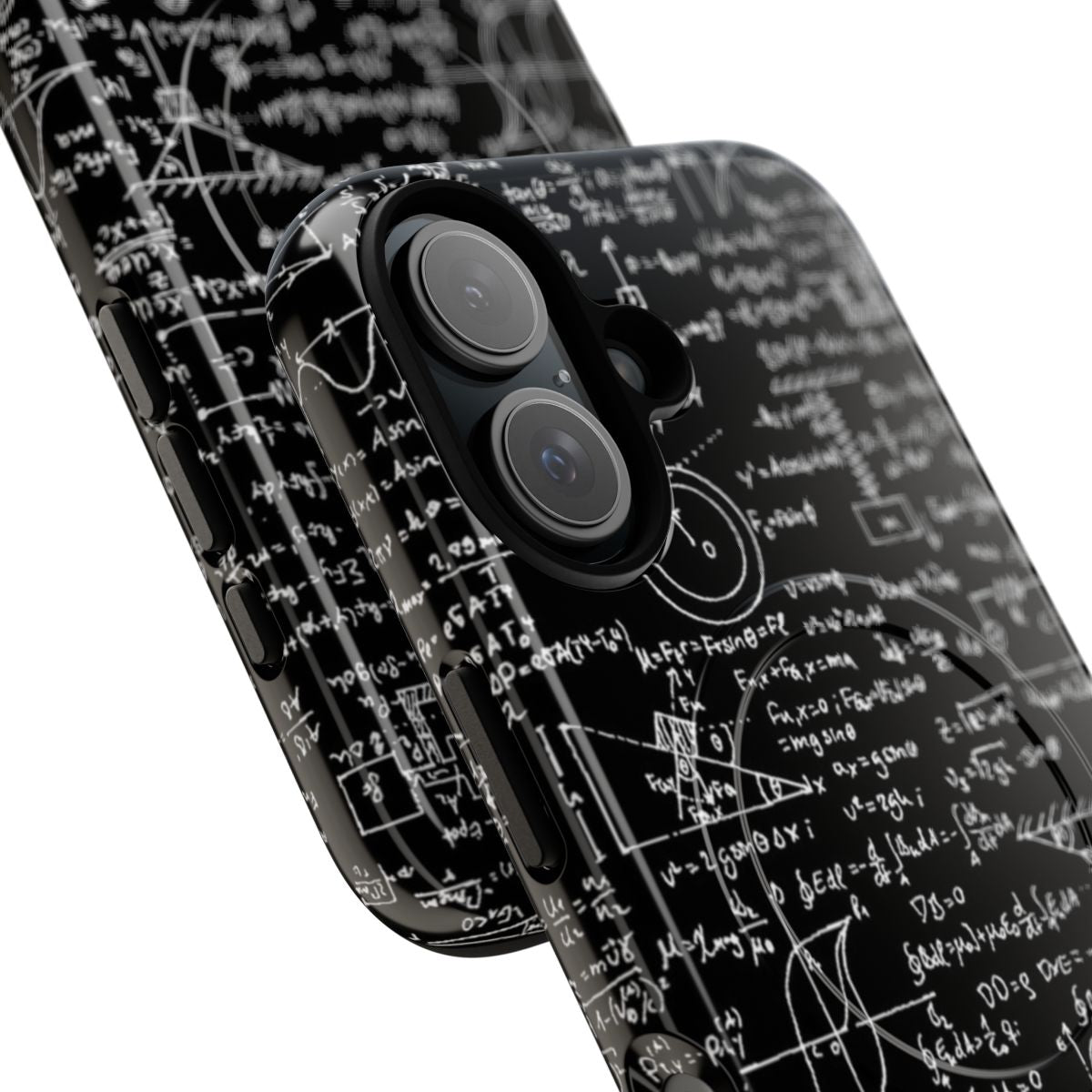 Magnetic tough phone case with science and math equations - Detail