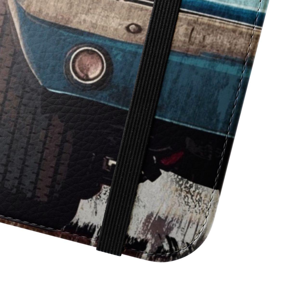 Ford Mustang inspired flip cover phone case - Close Up