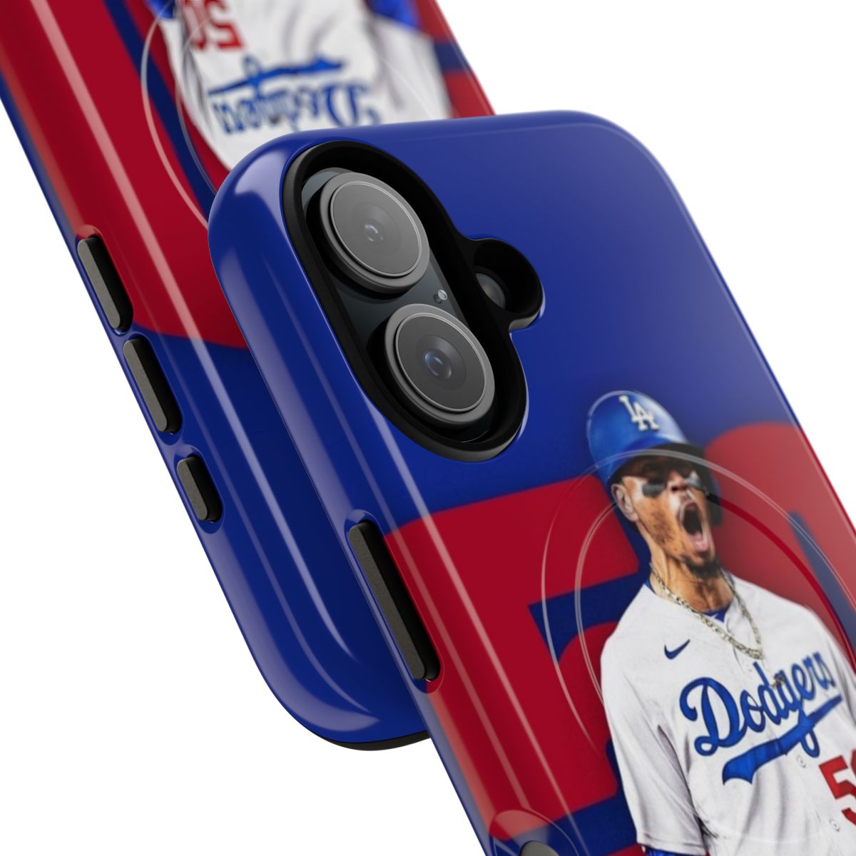 Mookie Betts inspired custom magnetic tough phone case - Detail