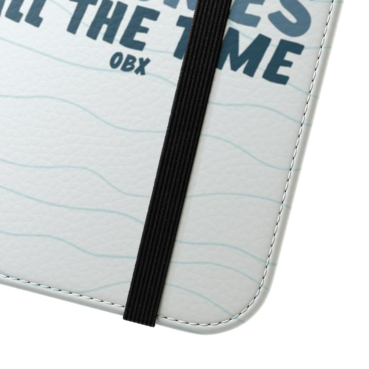 Flip cover phone case with an Outer Banks-inspired design - Close Up