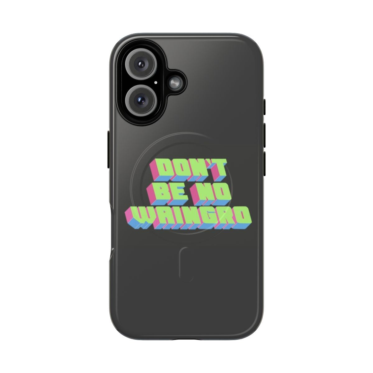 Tough phone case with a Heat movie-inspired design