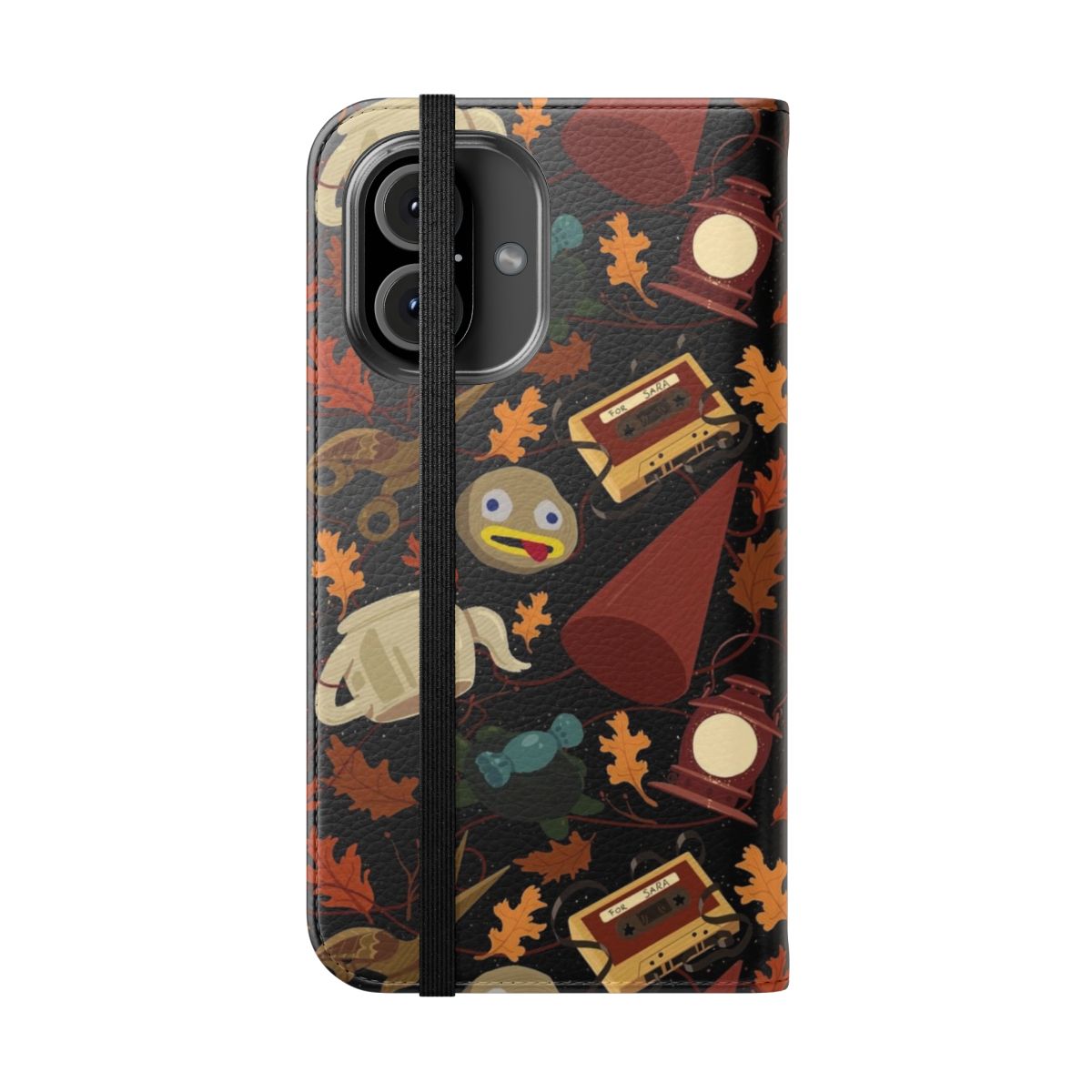 Cartoon Forest Phone Case with Over the Garden Wall Inspired Design - Folded Front