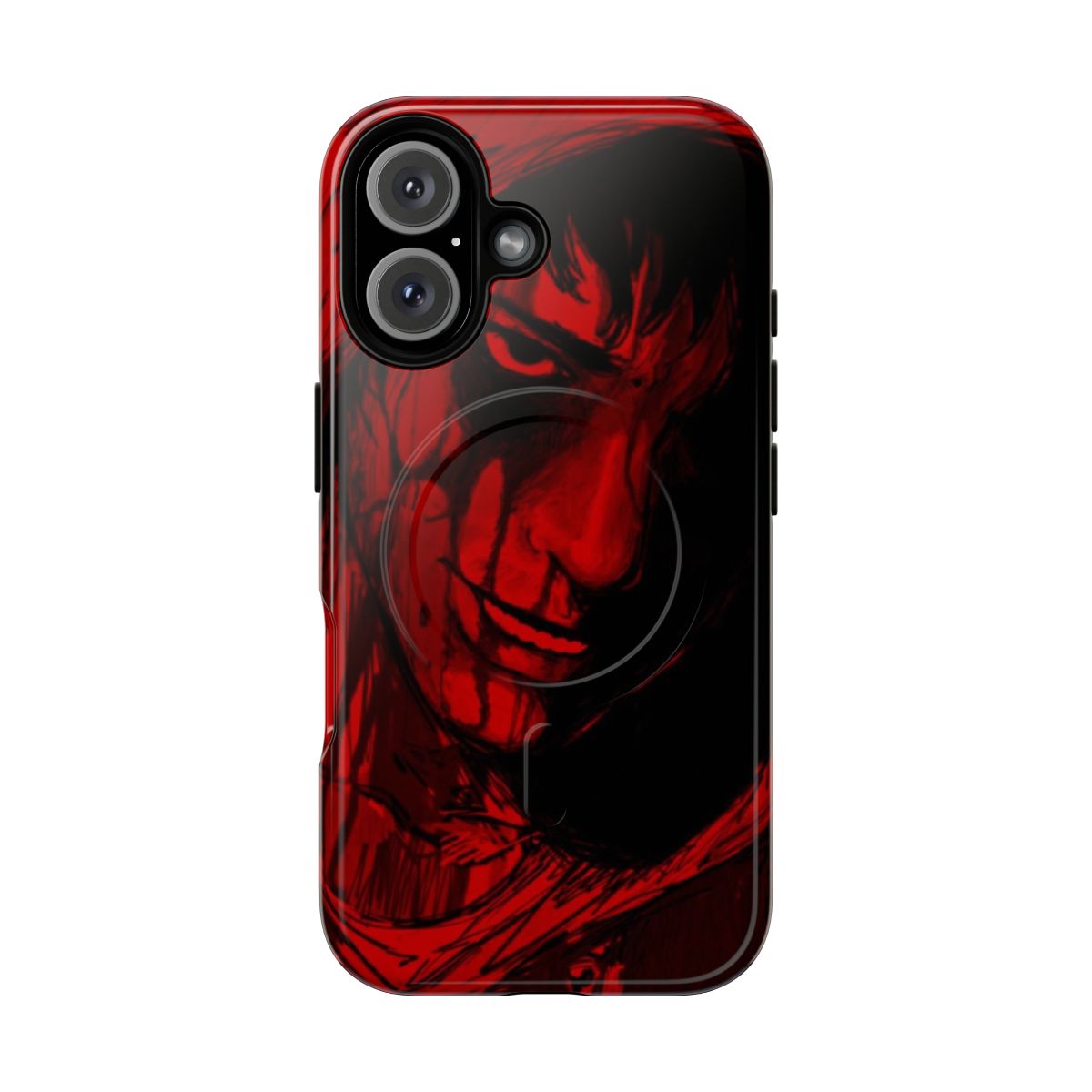 Horror-themed magnetic tough phone case featuring Cry of Fear game artwork