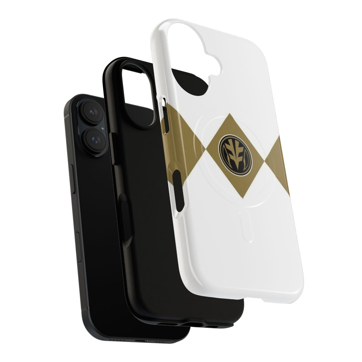 White Ranger-inspired magnetic tough phone case - Layers