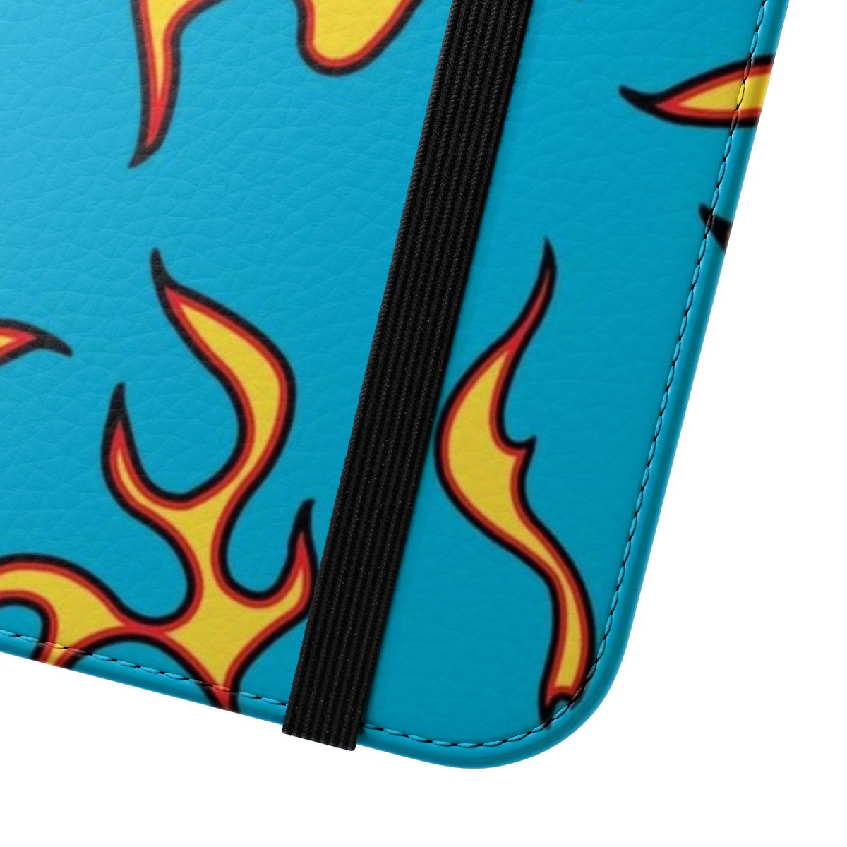 Flames custom phone case with a stylish design, perfect for fans of Tyler the Creator, GolfWang, and Odd Future - Close Up