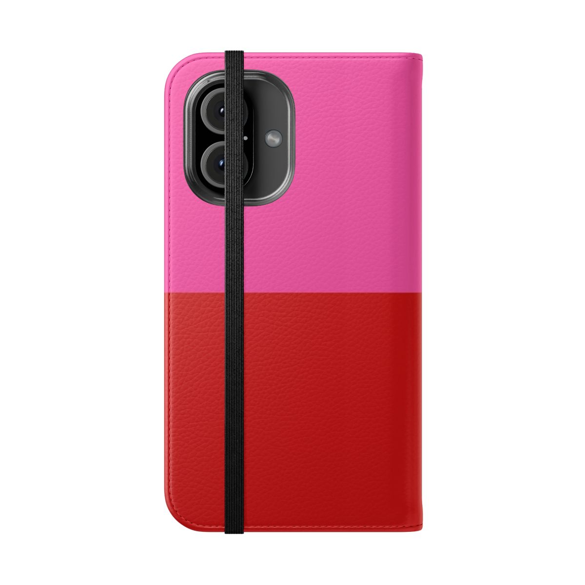 A vibrant and romantic Valentines Day themed flip cover phone case - Folded Front