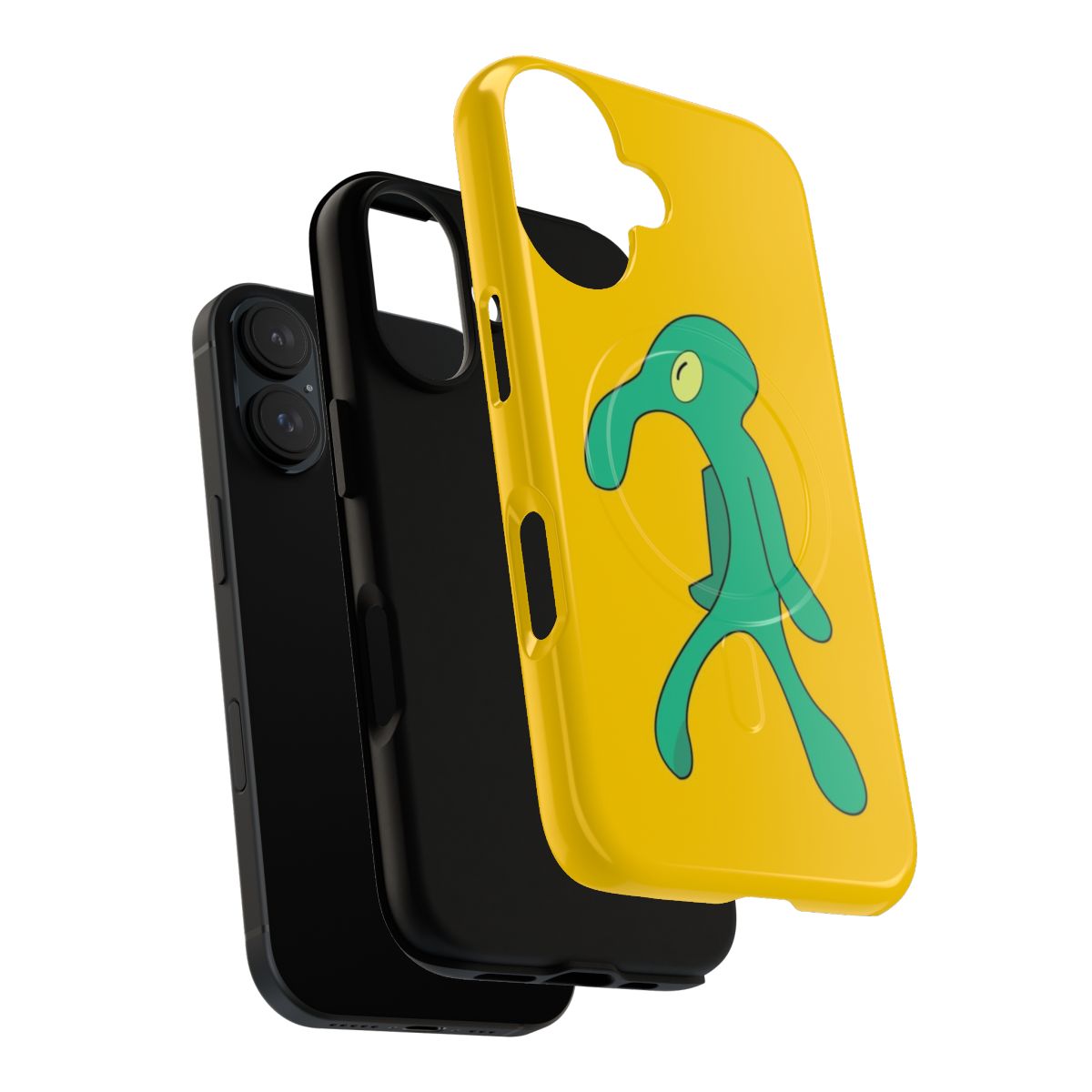 Vibrant phone case featuring Squidward's famous 'Bold and Brash' painting from Spongebob Squarepants - Layers