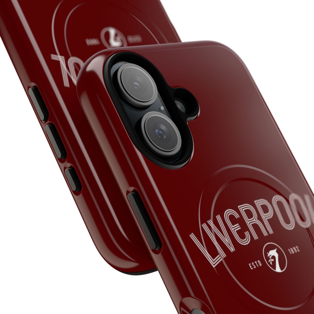 Liverpool FC inspired magnetic tough phone case with retro typography design - Detail