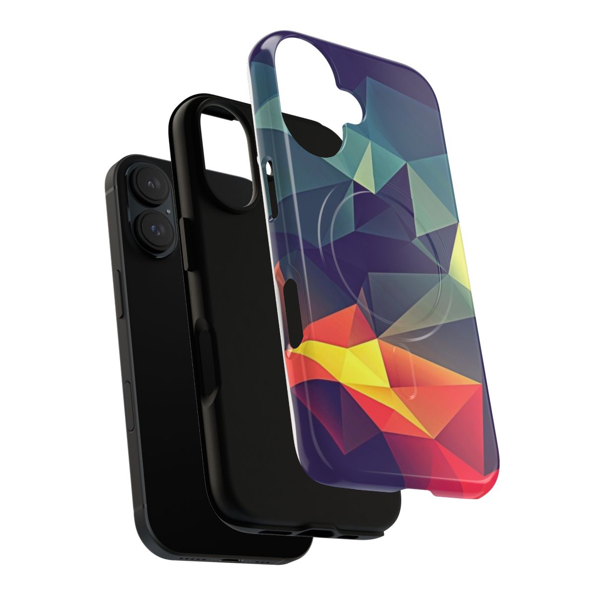 Geometric design soft grunge phone case for Samsung Galaxy devices - Layers