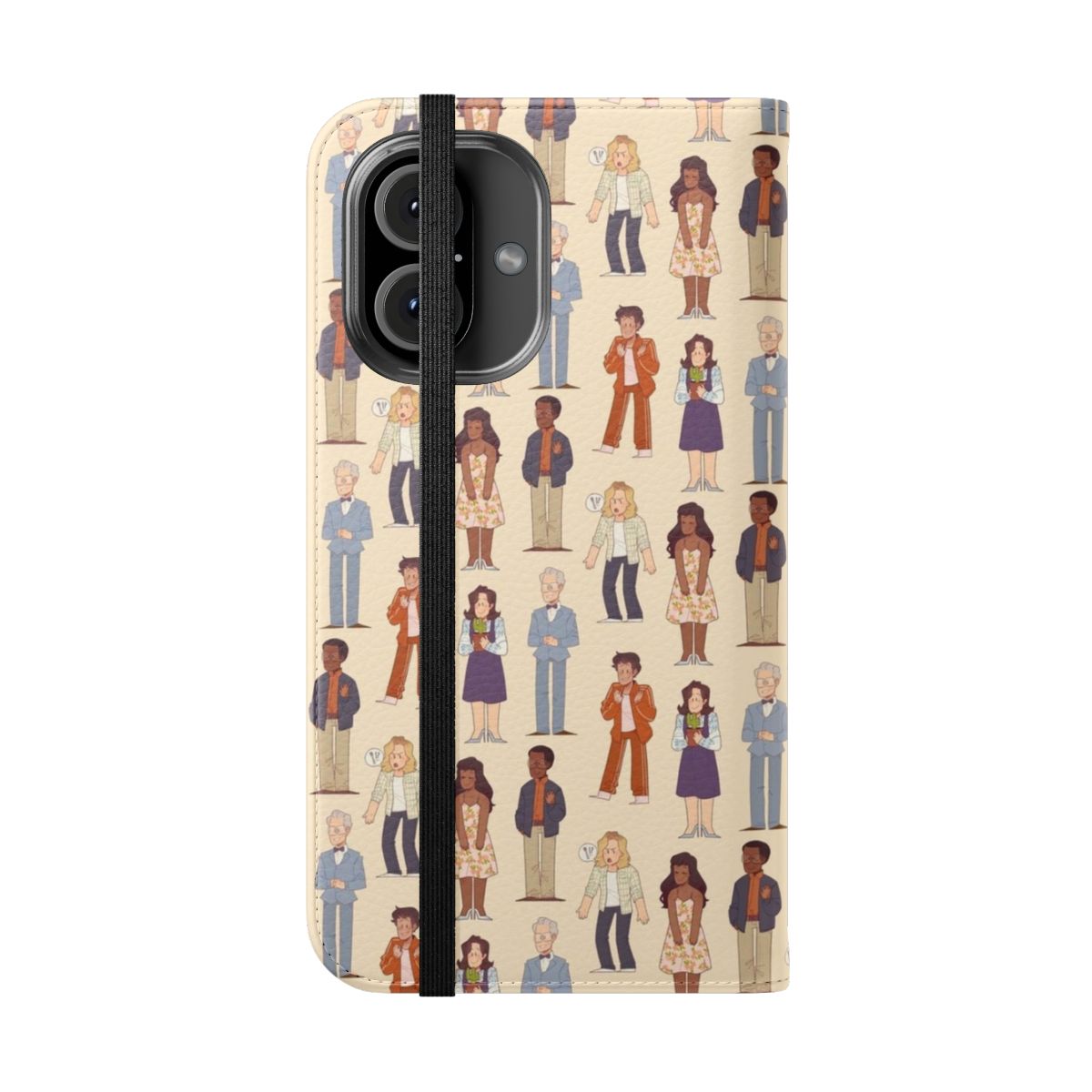 Flip cover phone case featuring "The Good Place" design - Folded Front