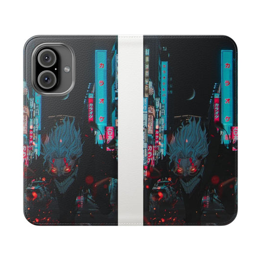 Dandadan-inspired Ken Takakura themed flip phone case