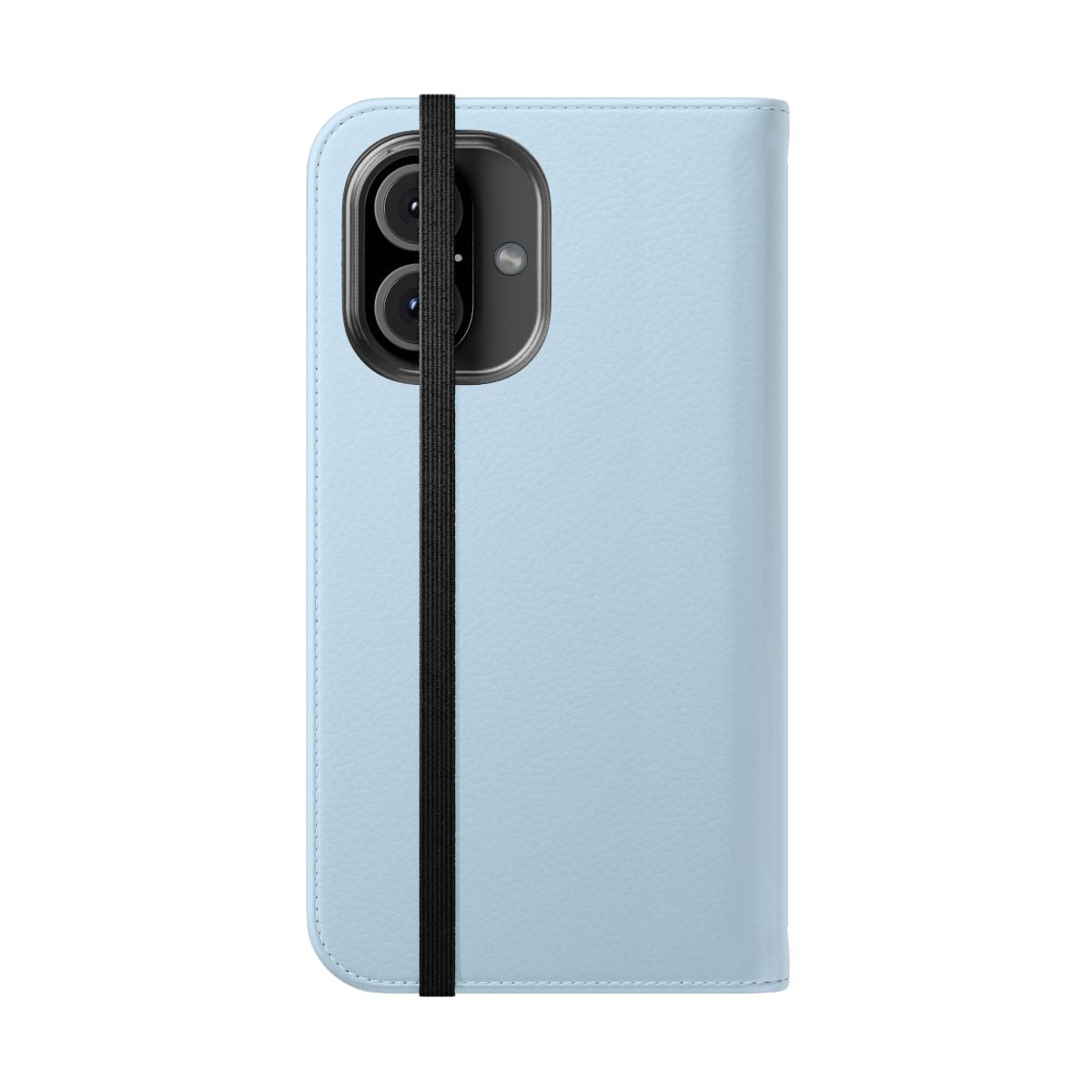 Stylish light blue pastel phone case for mobile devices - Folded Front