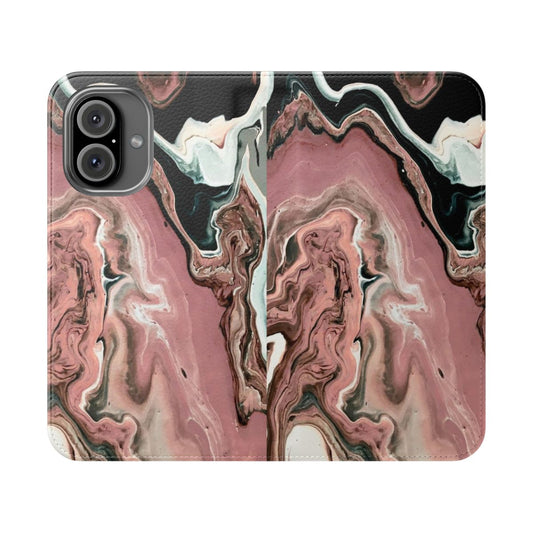 Rose marble pattern protective phone case