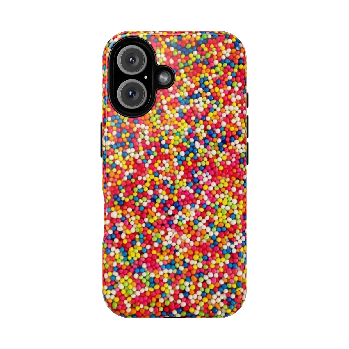 Colorful sprinkle-patterned magnetic tough phone case