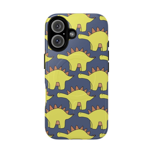 Colorful phone case with dinosaur pattern design