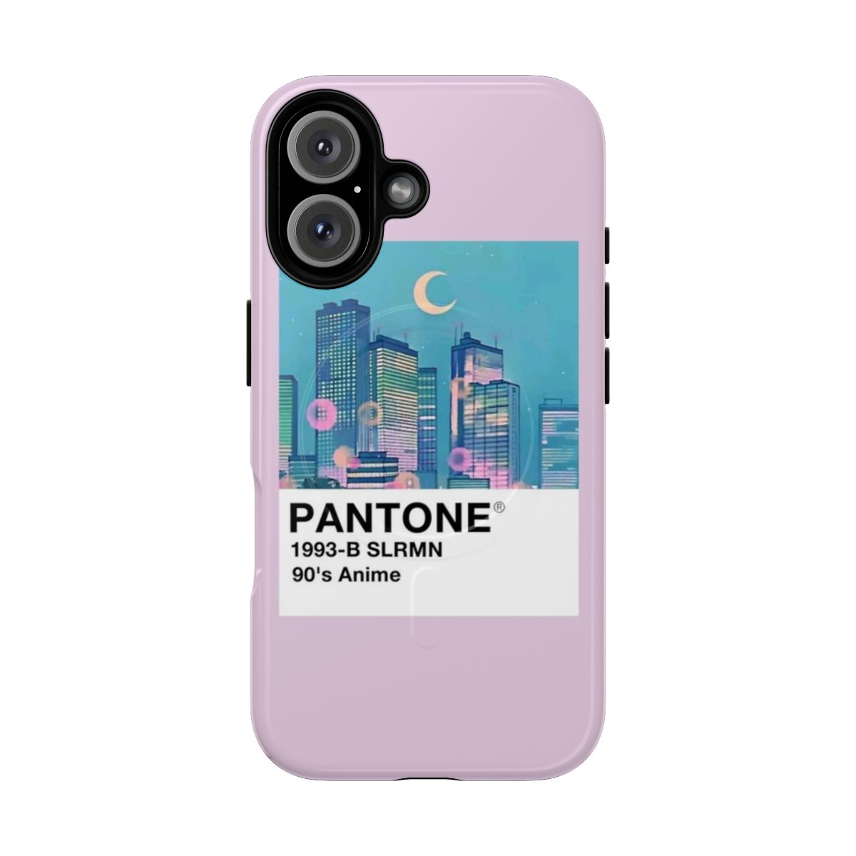 Retro 90s aesthetic phone case with vintage cartoon style design