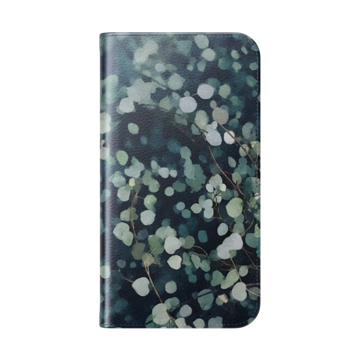 A colorful floral phone case with nature-inspired design - Folded Back