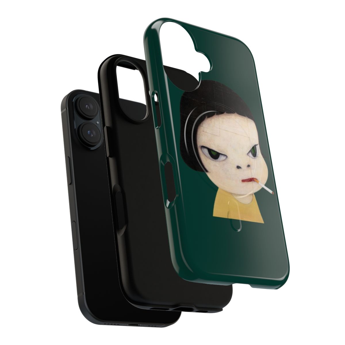 Magnetic phone case featuring artwork by renowned Japanese artist Yoshitomo Nara - Layers