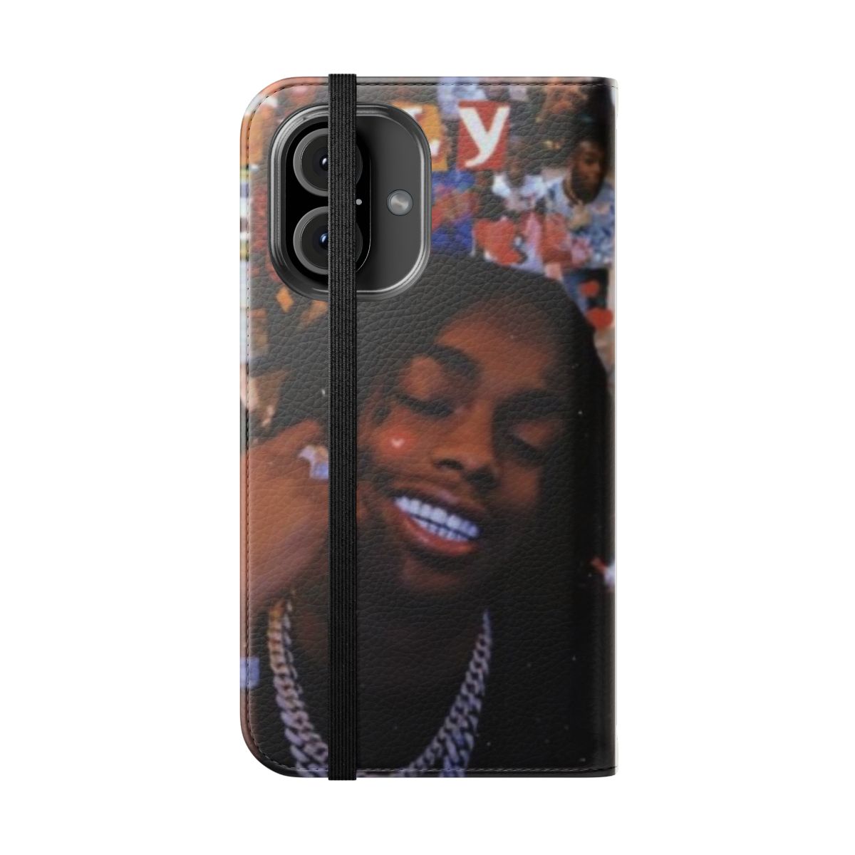 YNW Melly inspired custom flip phone case - Folded Front