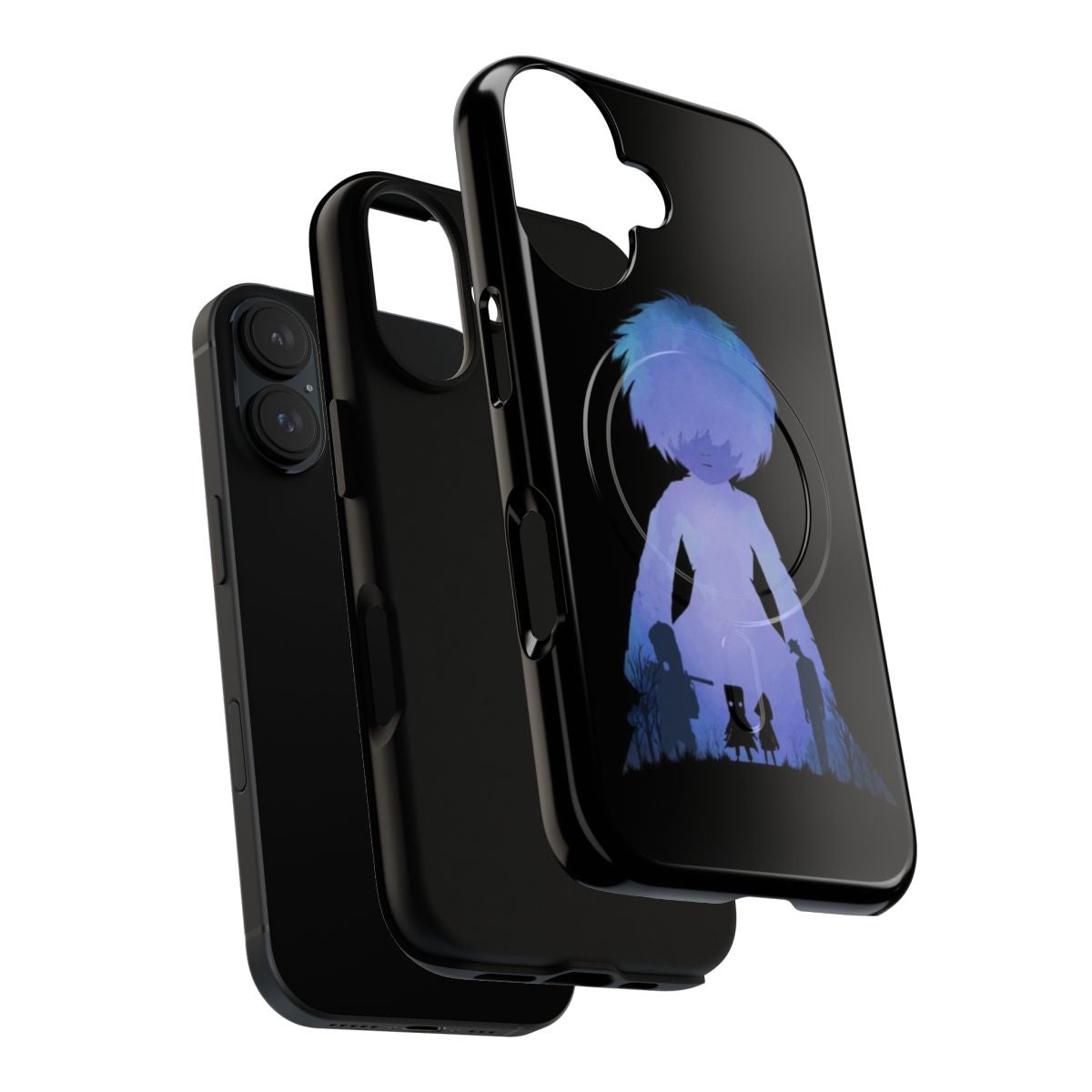 Magnetic tough phone case with a Little Nightmares-inspired illusion design - Layers