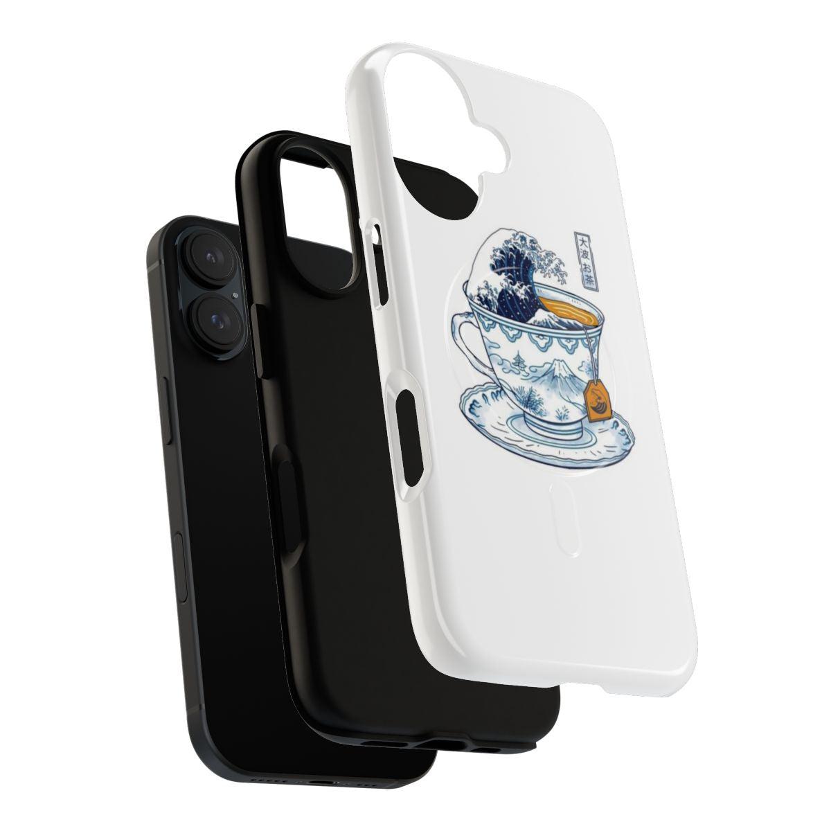 Magnetic tough phone case featuring the iconic The Great Wave off Kanagawa design - Layers