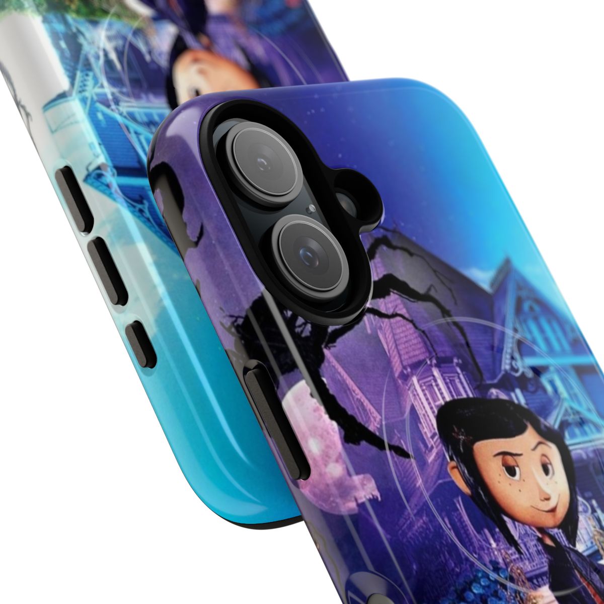 Coraline-inspired magnetic tough phone cases - Detail