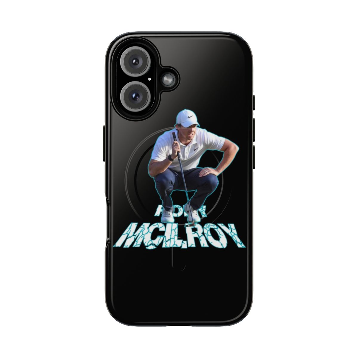 Magnetic tough phone case featuring Rory McIlroy-inspired design